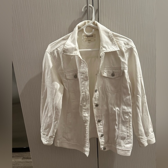 Madewell Jackets & Blazers - Madewell White oversized Denim Jacket